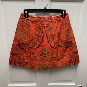Alice and Olivia Orange Mini Skirt Size 4